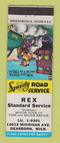 Matchbook Cover - Standard oil gas Rex Dearborn MI