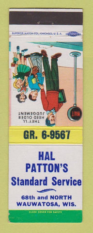 Matchbook Cover - Standard oil gas Hal Patton's Wauwatosa WI