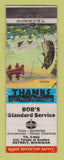 Matchbook Cover - Standard oil gas Bob's Detroit MI WORN
