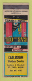 Matchbook Cover - Standard oil gas Carlstrom St Paul MN LAMINATED