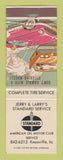 Matchbook Cover - Standard oil gas Jerry's & Larry's Knosville IA
