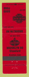 Matchbook Cover - Standard oil gas Maid Rite Restaurant Brooklyn IA RED