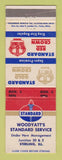 Matchbook Cover - Standard oil gas Woodyatt's Sterling IL