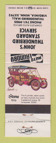 Matchbook Cover - Standard oil gas John's Thunderbird Virginia MN