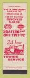 Matchbook Cover - Standard oil gas Boyd's Jamestown ND