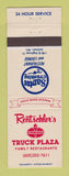 Matchbook Cover - Standard oil gas Rentschler's Truck Plaza Jackson MN