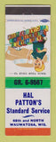 Matchbook Cover - Standard oil gas Hal Patton's Wauwatosa WI