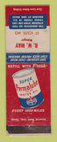 Matchbook Cover - Standard oil gas RW May St Louis MO WORN LAMINATED