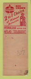 Matchbook Cover - Standard oil gas RW May St Louis MO WORN LAMINATED