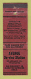 Matchbook Cover - Standard oil gas  Manitou Springs Colorado WORN LAMINATED