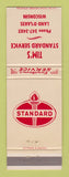 Matchbook Cover - Standard oil gas Tim's Land O Lakes WI