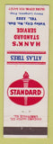 Matchbook Cover - Standard oil gas Hank's Valley City ND low phone #