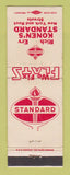 Matchbook Cover - Standard oil gas Konen's WEAR