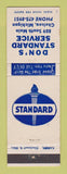 Matchbook Cover - Standard oil gas Don's Chelsea MI