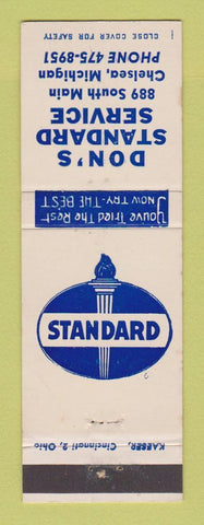 Matchbook Cover - Standard oil gas Don's Chelsea MI