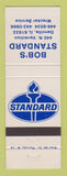 Matchbook Cover - Standard oil gas Bob's Danville IL