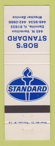 Matchbook Cover - Standard oil gas Bob's Danville IL