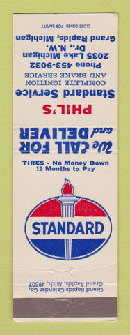 Matchbook Cover - Standard oil gas Phil's Grand Rapids MI
