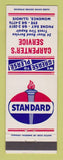 Matchbook Cover - Standard oil gas Carpenter's Momence IL