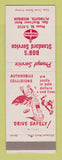 Matchbook Cover - Standard oil gas Bob's Plymouth MI safety