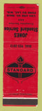 Matchbook Cover - Standard oil gas Jones Fond Du Lac WI