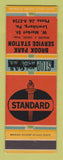 Matchbook Cover - Standard oil gas Brook Park Lewisburg PA