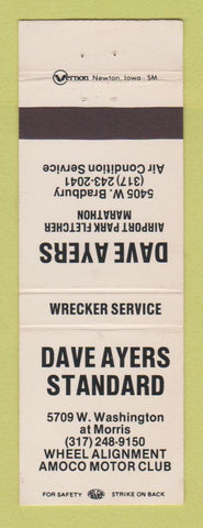 Matchbook Cover - Standard oil gas Dave Ayers Fletcher NC