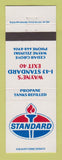 Matchbook Cover - Standard oil gas Wayne's Cedar Grove WI