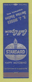 Matchbook Cover - Standard oil gas RJ Moses Waupaca WI