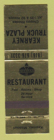 Matchbook Cover - Standard oil gas Kearney MO