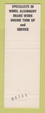 Matchbook Cover - Standard oil gas Burbach Watertown WI