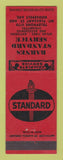 Matchbook Cover - Standard oil gas Barnes