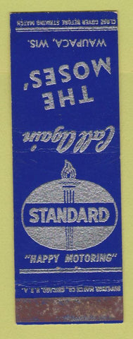 Matchbook Cover - Standard oil gas The Moses' Waupaca WI WEAR