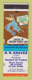 Matchbook Cover - Standard oil gas RR Graves Clyde WA