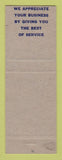 Matchbook Cover - Standard oil gas RR Graves Clyde WA