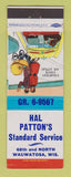 Matchbook Cover - Standard oil gas Hal Patton's Wauwatosa WI