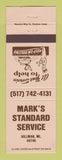 Matchbook Cover - Standard oil gas Mark's Hillman MI