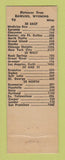 Matchbook Cover - Standard oil gas McNulty Rawlins WY LAMINATED