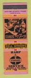 Matchbook Cover - Standard oil gas Harp Battle Creek MI