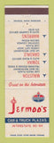 Matchbook Cover - Standard oil gas Jermoo's Mauston Tomah Warrens WI