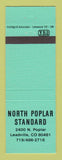 Matchbook Cover - Standard oil gas North Poplar Leadville Colorado