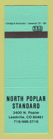 Matchbook Cover - Standard oil gas North Poplar Leadville Colorado