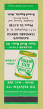 Matchbook Cover - Standard oil gas Bauman's Grand Rapids MI Quaker State