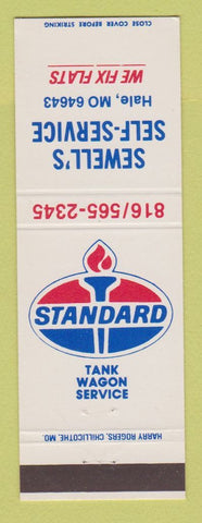 Matchbook Cover - Standard oil gas Sewell's Hale MO