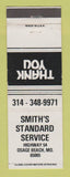 Matchbook Cover - Standard oil gas Smith's Osage Beach MO WHITE