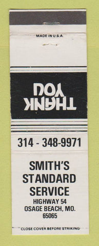 Matchbook Cover - Standard oil gas Smith's Osage Beach MO WHITE