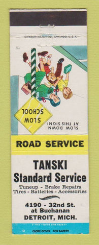 Matchbook Cover - Standard oil gas Tanski Detroit MI