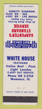Matchbook Cover - Standard oil gas Carpenter's Momence IL White House