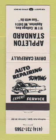 Matchbook Cover - Standard oil gas Appleton WI