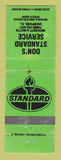 Matchbook Cover - Standard oil gas Don's Champaign IL WORN